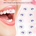 thumbnail image 4 of Peahefy 10pcs/box Clear Dental Tooth Nail Decoration Crystal Gem Rhinestone , Crystal Tooth Decoration,Tooth Decoration, 4 of 4