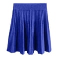 thumbnail image 4 of MuXiKeJi Clothes Elegant Knit Pleated Midi Skirt High Waist A-Line Design Stretch Comfort Winter Fall Fashion Skirt, 4 of 5