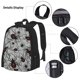 thumbnail image 3 of Disketp Spiders Mochila Estampada de Gran Capacidad con Lonchera y Estuche, Set de 3 Piezas para Estudiantes, 3 of 7