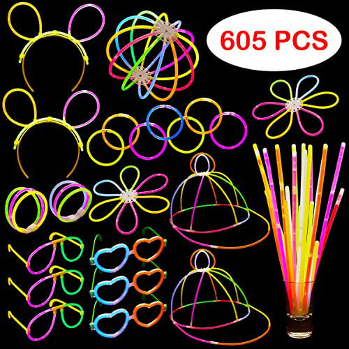 Halloween Party Props Glow Stick Eyeglasses Glow in The Dark Party Favors US 