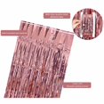 thumbnail image 7 of Foil Curtains Shimmer Curtain for Birthday Wedding Party 3.3X8.2 Ft Blue, Metallic Fringe Photo Backdrop for Ocean Theme, Reusable Rain Curtain for teen Shower Stage Ceiling Decor, , 1Pc Rain Curtain, 7 of 7