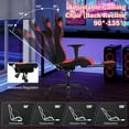 thumbnail image 5 of NiamVelo Gaming Chair with Footrest, Racing Style Gamer Chair for Adults&Teen, High Back Reclining Game Chair with Headrest and Lumbar Support, Computer Chair Desk Chair 250lb Capacity （Red）, 5 of 7