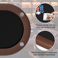 thumbnail image 3 of Qinaqin 8 Player Poker Mesa Plegable con Almacenamiento Bag 72" Te x as cm de Alturaoldem Casino Padded Rails & Cup Alturaolders Portátil Folding Game para Hogar o Sala, 3 of 8