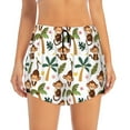 thumbnail image 2 of Fotbe Monkeys Swinging from Palms Womens High Waist Running Shorts Athletic Workout Quick Dry Shorts for Women with Pockets Gym Yoga Summer Shorts-Small, 2 of 9