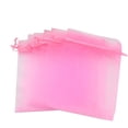 thumbnail image 1 of 100 bolsitas de organza con cordón de 7 x 9 cm, para joyas, dulces, pequeñas bolsas de regalo para bodas (rosa), 1 of 5