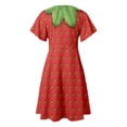 thumbnail image 5 of YAYUBA Summer Dresses for Women Fun Fruit Outfit 2026 Short Sleeve Casual Floral Tiered Swing Vacation Mini Dress, 5 of 6