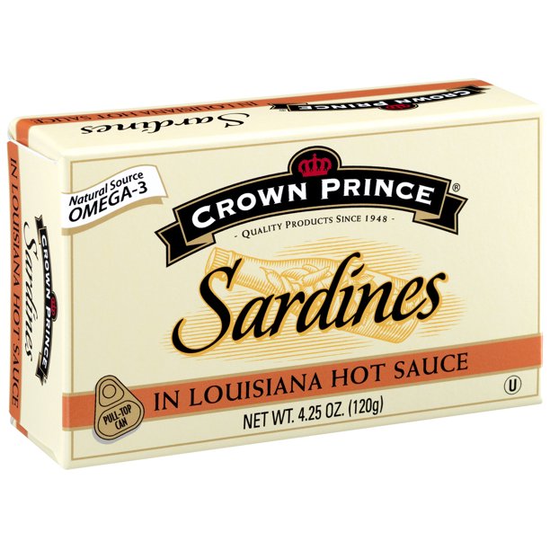 Crown Prince Sardines In Louisiana Hot Sauce, 4.25 oz