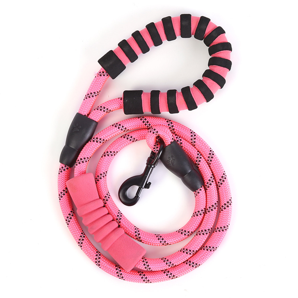 rope dog leash with padded handle