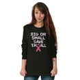 thumbnail image 5 of Big Or Small Save Them All Pink Women's Long Sleeve T Shirt Brisco Brands L, 5 of 6