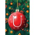 thumbnail image 2 of America Forever Monogram Christmas Garden Flag Letter U 12.5 x 18 inch Double Sided Christmas Ornament Ball Winter Farmhouse Holiday Yard Outdoor Decoration, 2 of 7