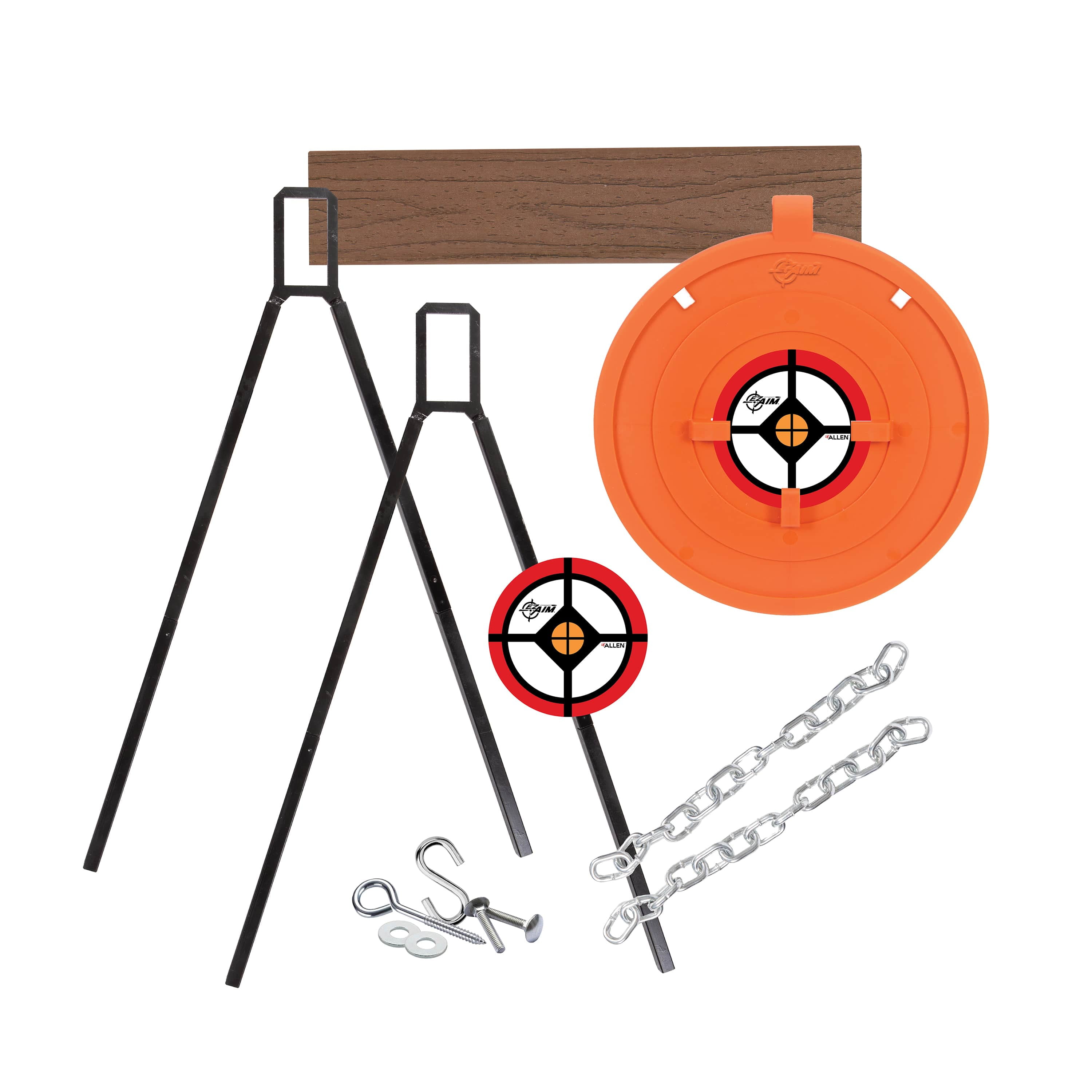 Allen Company 8" Shooting Target and Hanger Kit, .45 Caliber, 10.2 lb, Multi, Handgun Target