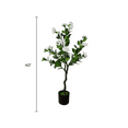 thumbnail image 2 of Flowering Natural White Artificial Camellia Tree 40" High (Clearance), 2 of 5