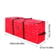 thumbnail image 5 of Bolsa de almacenamiento de árbol de Navidad Cremallera de apertura grande Cubierta protectora resistente al desgarro Exterior Poliéster de gran Kits de decoración para fiestas Rojo/Impreso/Grande Yuarrent HA066473-01, 5 of 5