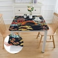 thumbnail image 2 of WYYP Chinese Style Pattern Square Tablecloth Outdoor Fitted 100% Polyester Fiber 36*36, 2 of 8