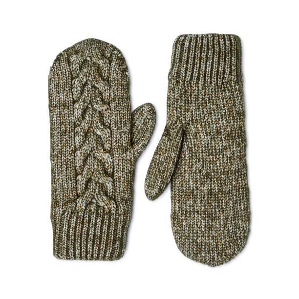 Time and Tru Women's Cable Knit Mittens