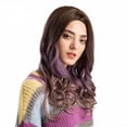 thumbnail image 3 of SUCS Novel Gradient Purple Long Curly Woman Wig Simulation Hair Wigs + Free Wig Cap Shipping on Time, 3 of 5