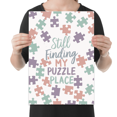 thumbnail image 2 of Reflective Puzzle Art - Puzzle Enthusiast - 13x19 Poster Print, 2 of 4