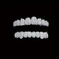 thumbnail image 2 of CHUANK 20-Teeth CZ Grillz - Top/Bottom Rapper Accessory for Hip-Hop Inspired Looks - Party Perfection, 2 of 7