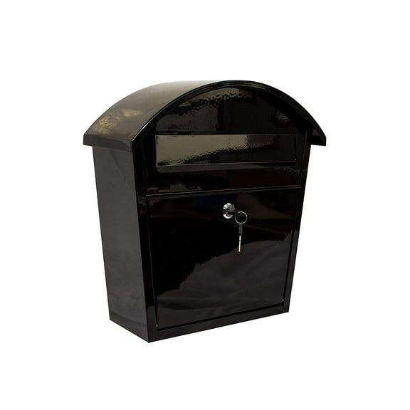 Ridgeline Locking Mailbox In Black Color