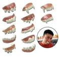 thumbnail image 1 of Juguete de dentadura postiza de Halloween, dientes de conejo, dientes de vampiro, dientes frontales de zombi, divertido truco, aparatos de plástico blandos, 1 of 5