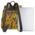 thumbnail image 3 of Disketp Dancing African Women Mochila de Cuero para Mujer, Bolso de Espalda Antirrobo con Estilo para Viaje, Trabajo y Uso Diario, 3 of 4