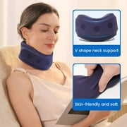 Velpeau Neck Brace, Soft Foam Cervical Collar for Sleeping, for Neck Pain and Support,Neck Support Collar for Travel, Nap, Relief of Neck Cervical Spine Pressure(Blue, Enhanced Version, XL:4)