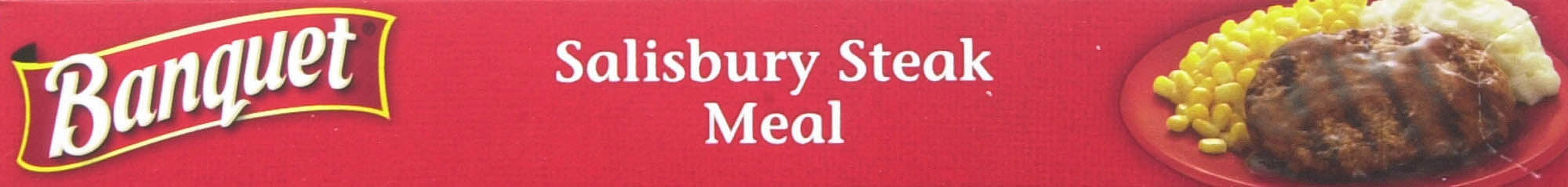 Banquet Salisbury Steak Meal with Gravy, Mashed Potatoes, and Corn, 9.5 oz, Frozen