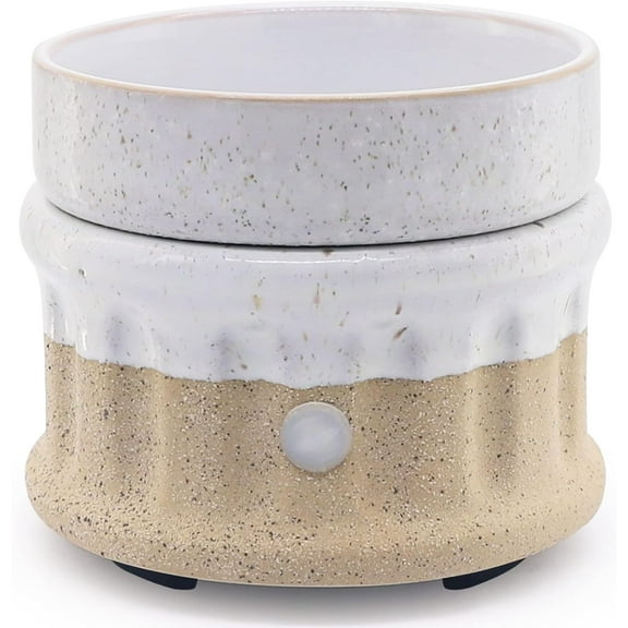 Ceramic candle heater with timer, suitable for scented candles, electric aromatherapy diffuser, suitable for home, office, bedroom - gifts and decorations.