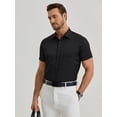 thumbnail image 6 of sogami Short Sleeve Dress Shirts for Men Stretch Casual Button Down Shirt, 6 of 9