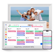 Callsky 15.6" Digital Calendar, Smart Family Wall Planner & Interactive Chore Chart, Real-Time Schedule Sync, 1080P Touchscreen Photo Frame