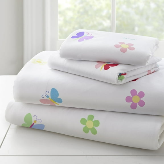 Butterfly Garden Microfiber Sheet Set - Twin