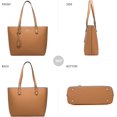 thumbnail image 4 of para mujer Bolsos de hombro grandes con asa superior Bolsos tipo cartera Monedero Bolso cruzado conjunto 4 piezas, 4 of 4