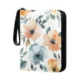 thumbnail image 2 of Game Card Storage Bag Collectible Trading Card Albums The 4-Pocket Card Binder With 50-Page Sleeve Can Hold 400 Game Cards Orange Flower Oil Painting, 2 of 6