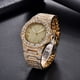 thumbnail image 5 of Reloj de cuarzo para hombre, reloj de pulsera de acero para hombre, reloj de diseño clásico de moda dorado para hombre, 5 of 5