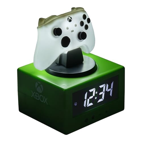 Xbox Controller Digital Alarm Clock with Night Light Function, Officially Licensed Gaming & Bedroom Décor for Kids, Adults, Boys, Men, Gifts for Gamers | Paladone
