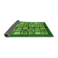thumbnail image 2 of Ahgly Company Indoor Rectangle Abstract Green Modern Area Rugs, 2' x 5', 2 of 4