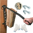 thumbnail image 2 of ORUYROP Manual Wood Splitter, Wall Mount Firewood Kindling Splitter, Hand Log Splitter Chip Knife, Manual Kindling Firewood Splitter Firecracker, Outdoor Kindling Wood Splitting Tool, 2 of 7