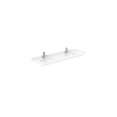 thumbnail image 3 of 66" Double Vanity - Dark Blue & White Marble Top - Undermount Sinks, 3 of 3