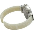 thumbnail image 4 of Blekon Collections Women's Quartz 31mm Round Case Multicolor Acrylic Cuff Bangle Watch (White), 4 of 5