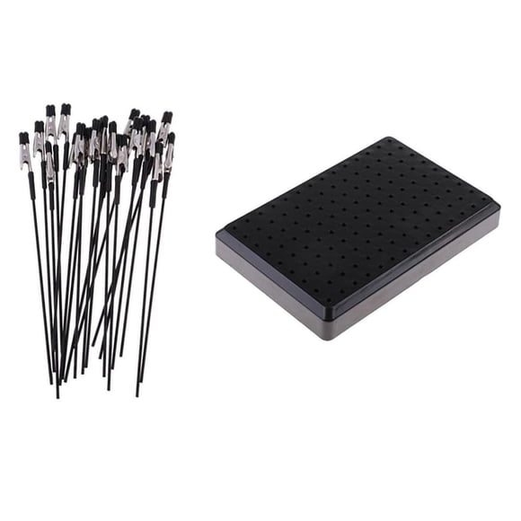 Clip de Herramienta de Pintura de Color Modelo de Manualidades de 20 Piezas con Base de Soporte para