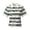 White, variant on Daznico Women's Striped Polo Shirt Short Sleeve Button Down Collared Casual Summer Lightweight Tops for Work Daily Wear,S