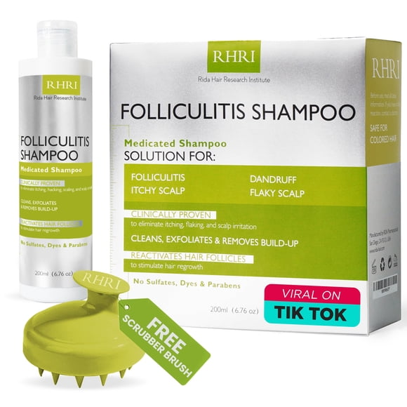 Champú antifúngico para la foliculitis para la dermatitis seborreica, la psoriasis del cuero cabelludo, la caspa y la picazón del cuero cabelludo seco
