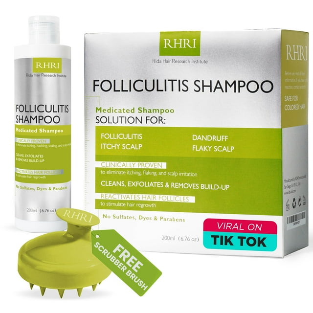 Champú antifúngico para la foliculitis para la dermatitis seborreica, la psoriasis del cuero cabelludo, la caspa y la picazón del cuero cabelludo seco