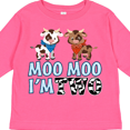 thumbnail image 4 of Inktastic Moo Moo I'm 2 with Cute Holstein Cows Boys or Girls Long Sleeve Toddler T-Shirt, 4 of 5