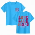 thumbnail image 3 of kpoplk Shirt for Girls Toddler Kids Graphic Short Sleeve Shirts Cotton Baby Girl T Shirt Summer Tops(Sky Blue,7-8 Y), 3 of 6