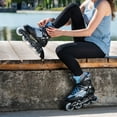 thumbnail image 2 of FILA Legacy Comp Inline Skates, Unisex, Black/Blue, Women's Size 9, 2 of 4