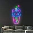 thumbnail image 5 of Handmadetneonsign Bubble Tea Logo Wall Art, Boba Tea Wall Decor, Milk Tea Store Wall Decor, 5 of 5