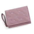 thumbnail image 1 of Cartera para mujer, tarjetero de tres pliegues, de piel sintética, monedero corto para varias tarjetas, 1 of 5