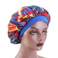 thumbnail image 4 of Women Sleep Bonnet Cap African Floral Boho Print Sleep Caps Hair Care Shower Cap Bath Hats, Extra Large Bonnet, 4 of 8