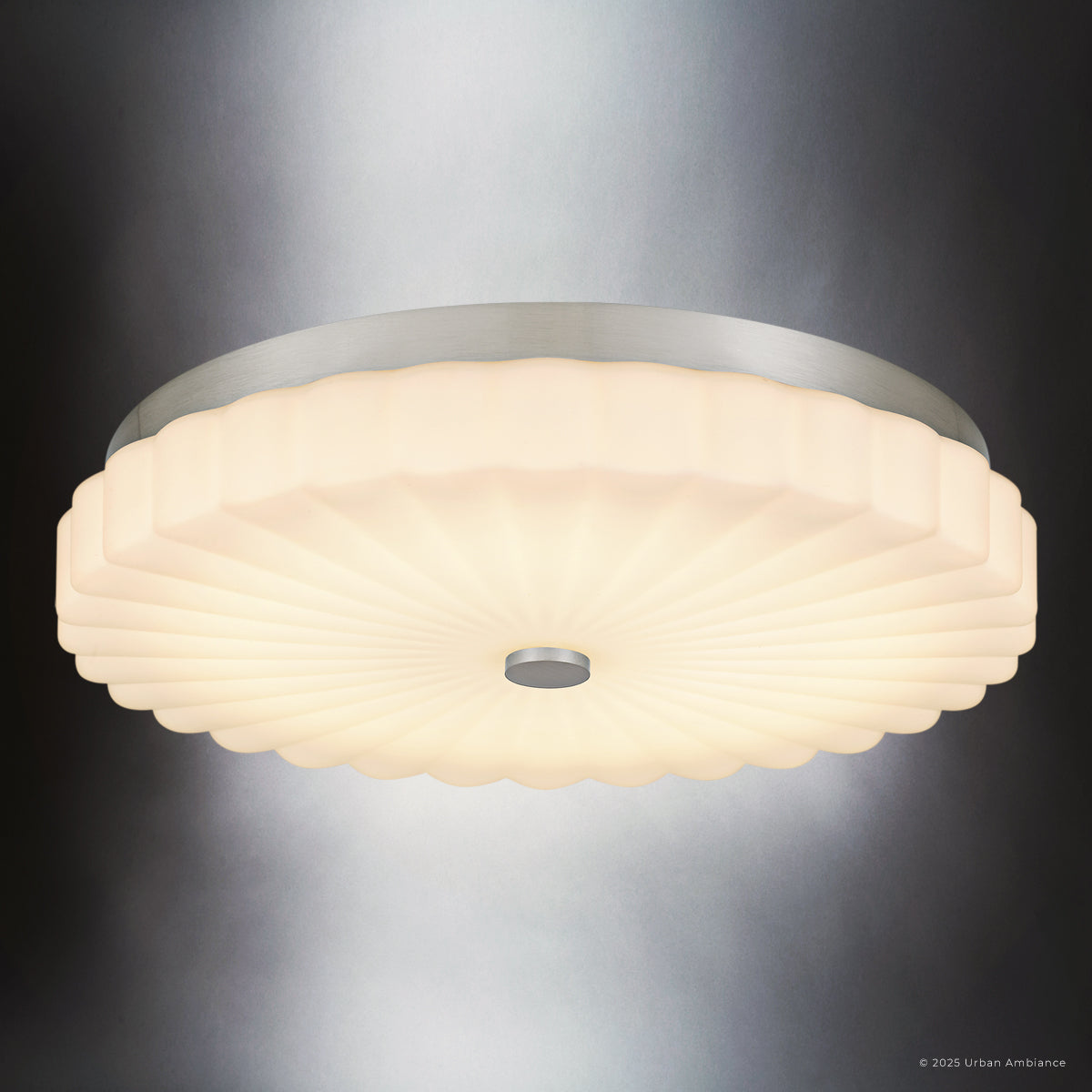 Luxury Traditional Ceiling Light, Brushed Nickel, UQL6379